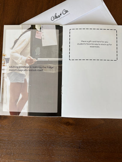 "COLLEGE LIFE"  GIFT CARD BOOKLET